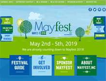 Tablet Screenshot of mayfest.org